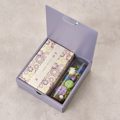 御供 仏壇 ピンク系プリザ 線香セット｜広島花屋オンラインショップ花将